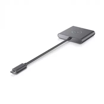 DELL adapteris USB-C į HDMI/DP su maitinimo perdavimu, laidinis, USB 3.2 Gen 2 (3.1 Gen 2) Type-C, juodas, 3840 x 2160 pikselių