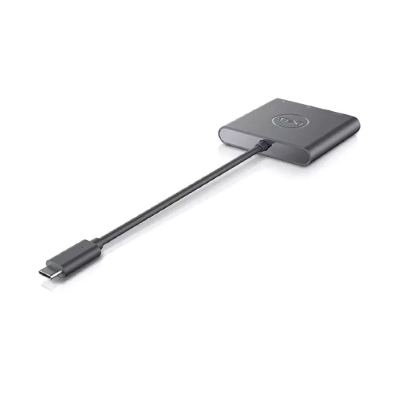 DELL adapteris USB-C į HDMI/DP su maitinimo perdavimu, laidinis, USB 3.2 Gen 2 (3.1 Gen 2) Type-C, juodas, 3840 x 2160 pikselių
