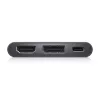 DELL adapteris USB-C į HDMI/DP su maitinimo perdavimu, laidinis, USB 3.2 Gen 2 (3.1 Gen 2) Type-C, juodas, 3840 x 2160 pikselių