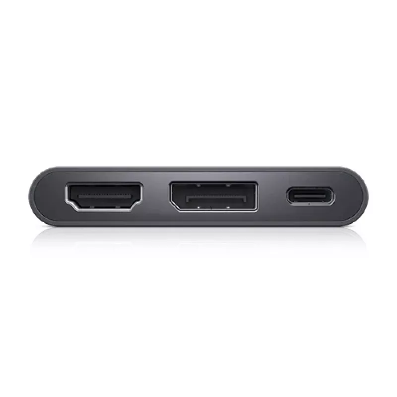 DELL adapteris USB-C į HDMI/DP su maitinimo perdavimu, laidinis, USB 3.2 Gen 2 (3.1 Gen 2) Type-C, juodas, 3840 x 2160 pikselių