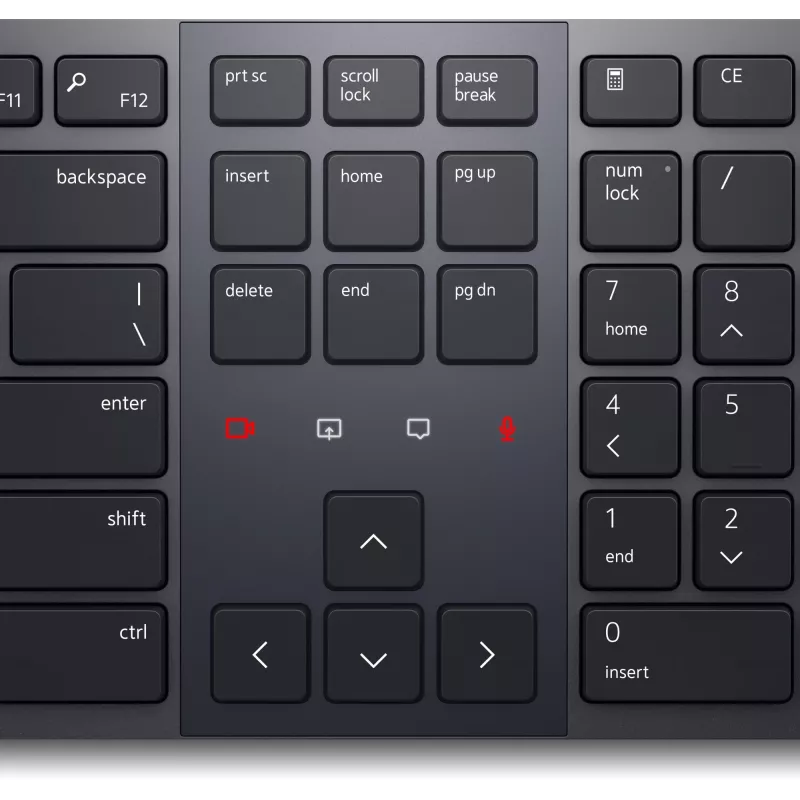 DELL Pro Premium Collaboration Keyboard KB900 – Belgijos (AZERTY) belaidė klaviatūra