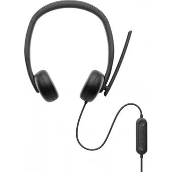 DELL Pro Wired Headset - WH3024, laidinis, skambučiams/muzikai, 20–20000 Hz, 110 g, ausinės, juodos