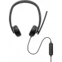 DELL Pro Wired Headset - WH3024, laidinis, skambučiams/muzikai, 20–20000 Hz, 110 g, ausinės, juodos