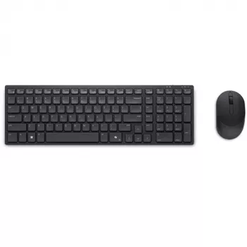 DELL Pro Compact tylus klaviatūros ir pelės rinkinys KM555 - Pan-Nordic (QWERTY)