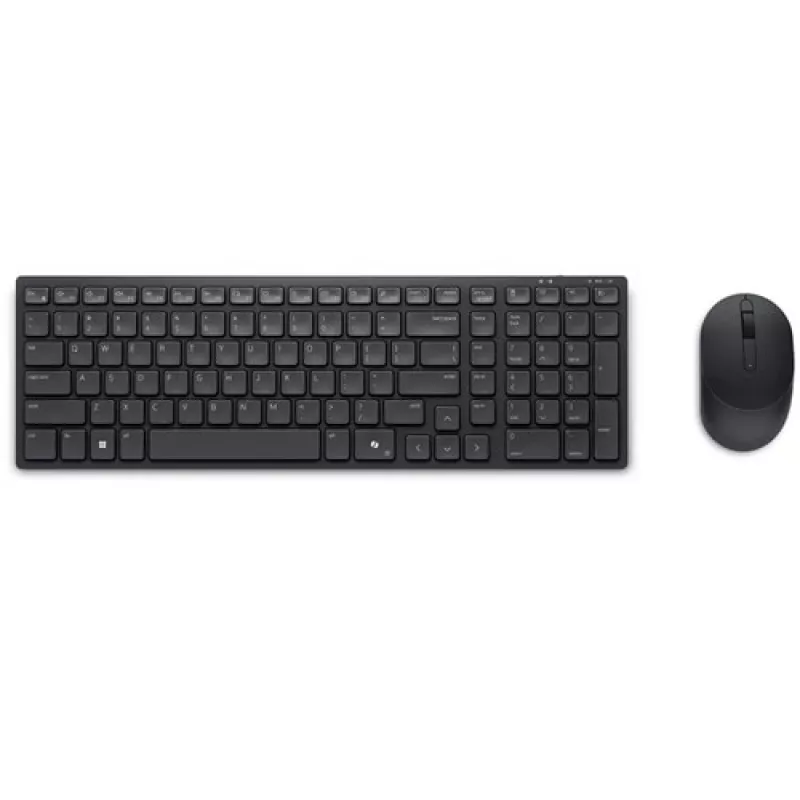 DELL Pro Compact tylus klaviatūros ir pelės rinkinys KM555 - Pan-Nordic (QWERTY)