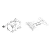DELL 330-BCVV Montavimo rinkinys, PowerEdge R360, Riser Config 2 Butterfly Gen4 Riser (x8/x8)