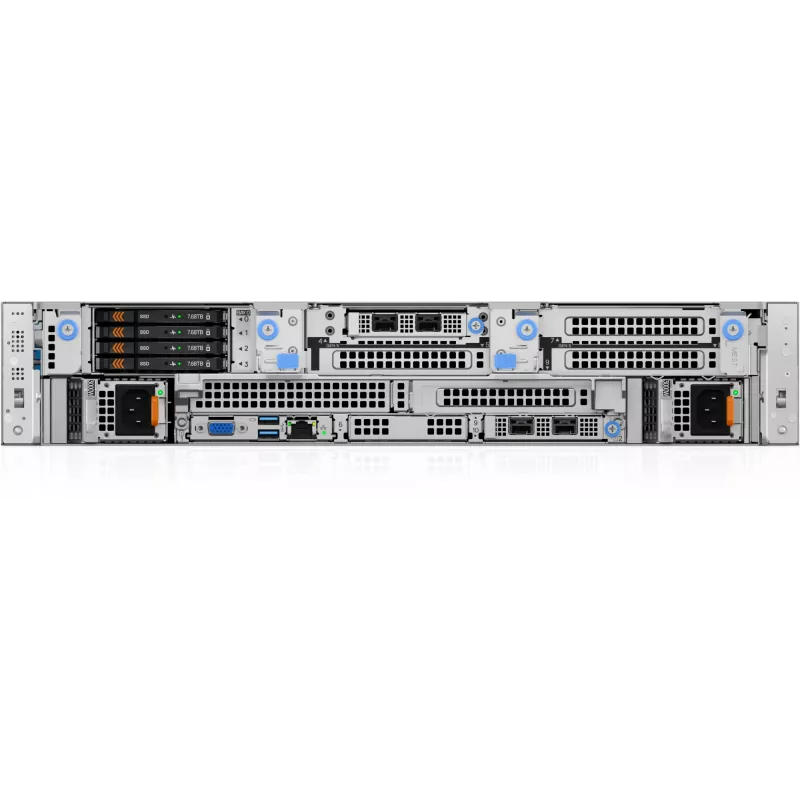 DELL PowerEdge R570 server 960 GB stelažas (2U) Intel Xeon 6 6507P 3.5 GHz 32 GB DDR5-SDRAM 1100 W