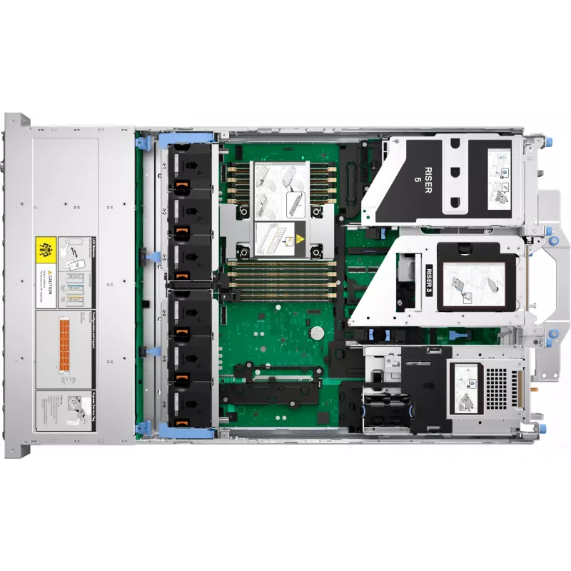 DELL PowerEdge R570 server 960 GB stelažas (2U) Intel Xeon 6 6507P 3.5 GHz 32 GB DDR5-SDRAM 1100 W