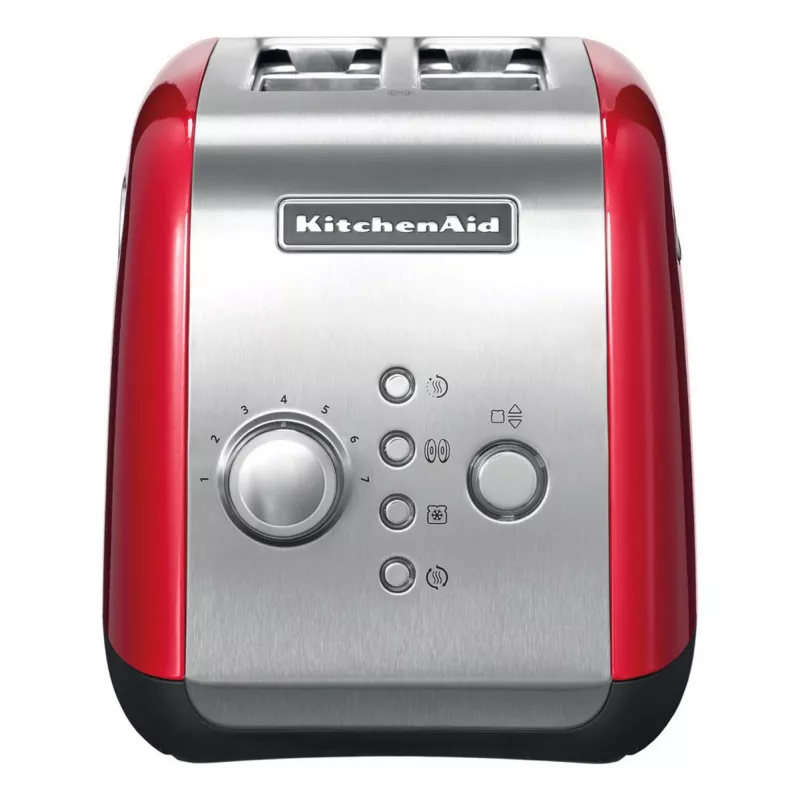 KitchenAid 5KMT221EER 2 riekelių skrudintuvas 1100 W Raudonas, Nerūdijantis plienas