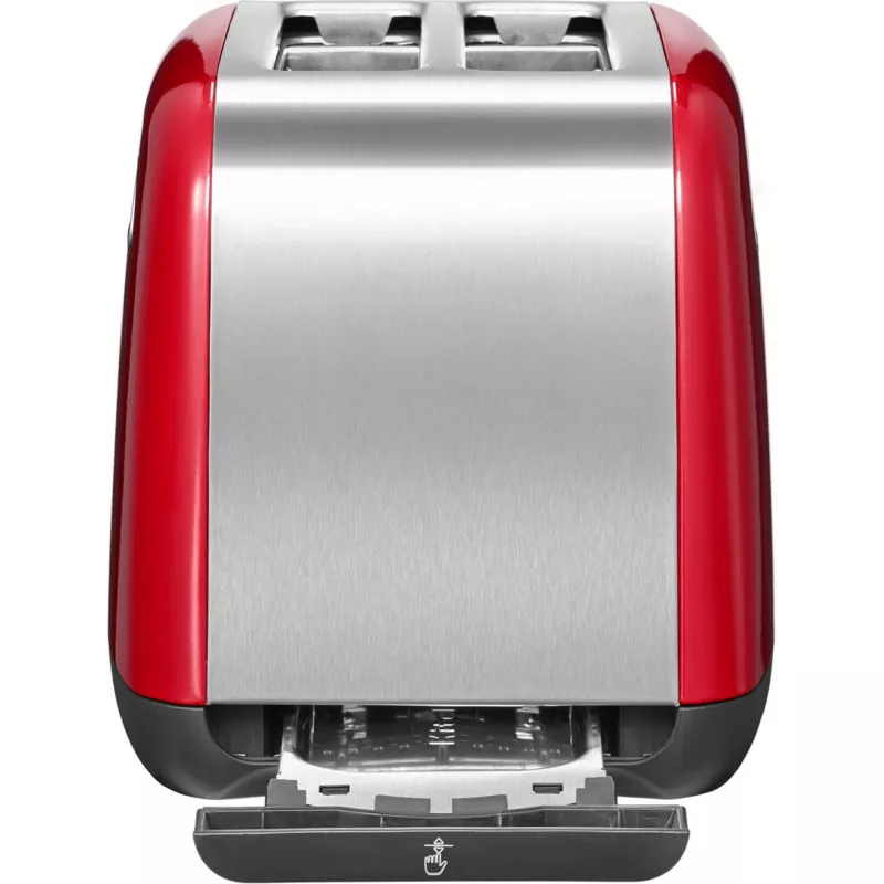 KitchenAid 5KMT221EER 2 riekelių skrudintuvas 1100 W Raudonas, Nerūdijantis plienas