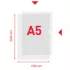 Esselte Premium A5 aplankalas, projektų aplankalas, A5, polipropilenas (PP), skaidrus, vertikalus, 40 lapų