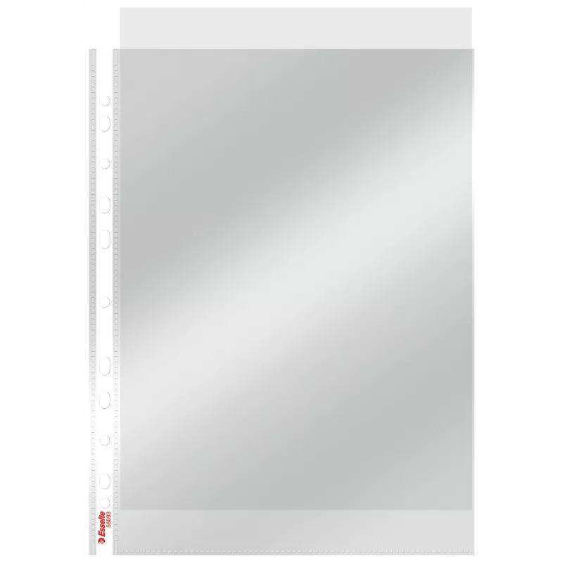Esselte Pocket Heavy Duty 105my A4, 210 x 297 mm (A4), skaidrus, polipropilenas (PP), viršutinis, 0.105 mm, 230 mm