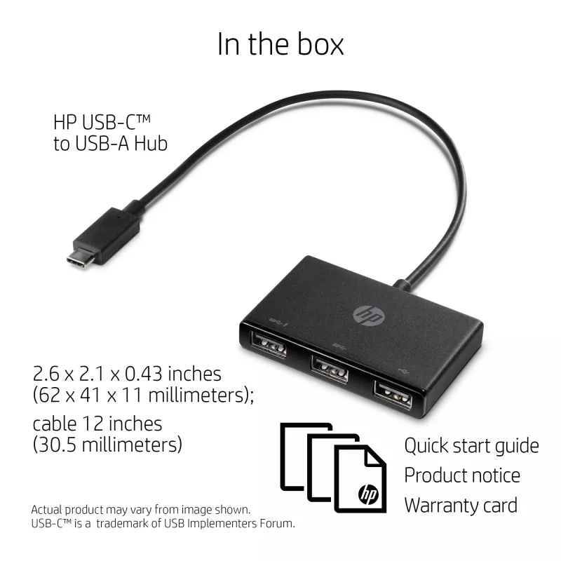 HP USB-C į USB-A šakotuvas