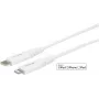 eSTUFF ES602101 Lightning laidas 1 m Baltas