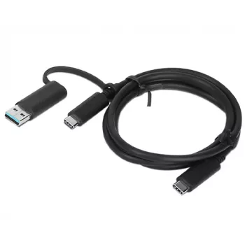 Lenovo 03X7470 USB kabelis 1 m USB A / USB C USB C juodas