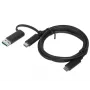 Lenovo 03X7470 USB kabelis 1 m USB A / USB C USB C juodas