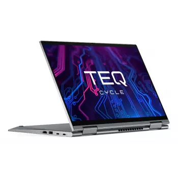 Teqcycle Lenovo ThinkPad X1 Yoga G6 nešiojamas kompiuteris (hibridinis, 2-in-1) 14 colių Full HD jutiklinis ekranas, Intel Core i7-1185G7, 32 GB LPDDR4x RAM, 512 GB SSD, Wi-Fi 6, Windows 11 Pro, pilka