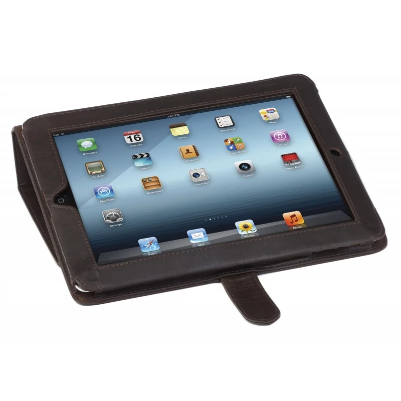 Folio dėklas planšetei d bramante Hunter Dark, odinis, iPad 2, 24,6 cm (9,7 colio)