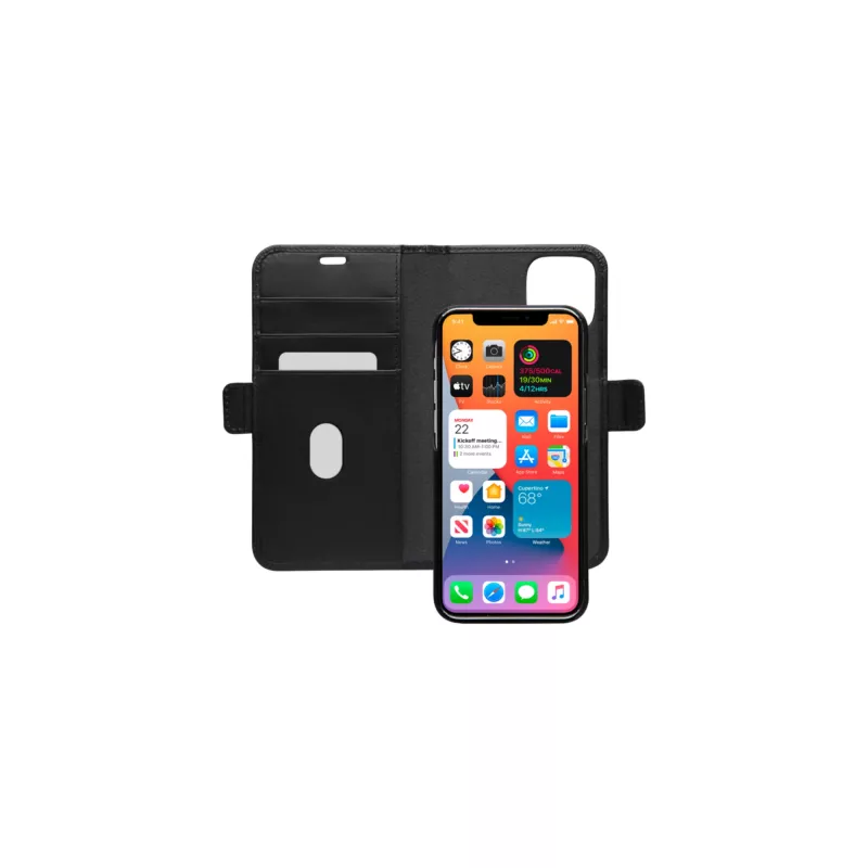 Dėklas su pinigine dbramante1928 Lynge iPhone 12 Pro Max 6,7 colio juodas