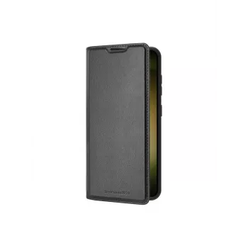 Dėklas telefonui dbramante1928 Bergen, skirtas Samsung Galaxy S24, oda ir perdirbtas plastikas, tinka 6,2 colio ekranui, juoda