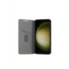 Dėklas telefonui dbramante1928 Bergen, skirtas Samsung Galaxy S24, oda ir perdirbtas plastikas, tinka 6,2 colio ekranui, juoda