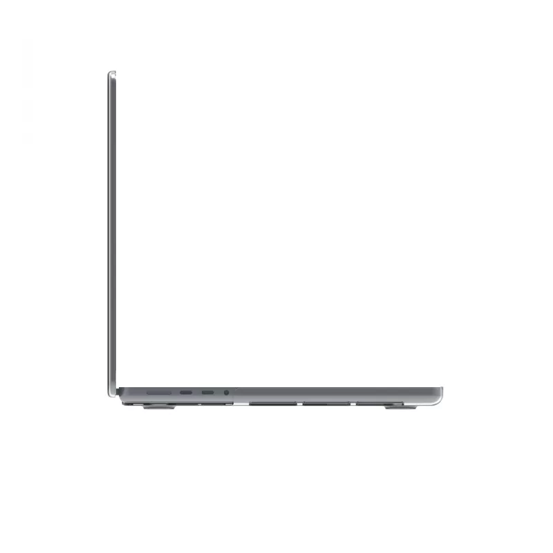 Dėklas 14 colių MacBook Pro, d bramante — Iceland model, skaidrus, tinka M3/M4/M5, 35,6 cm ekranui, 258 g