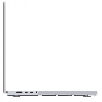 Dėklas MacBook Pro 16 colių (M4 2024 / M3 2023) d bramante Iceland Clear, skaidrus, 40,6 cm ekranui, 348 g
