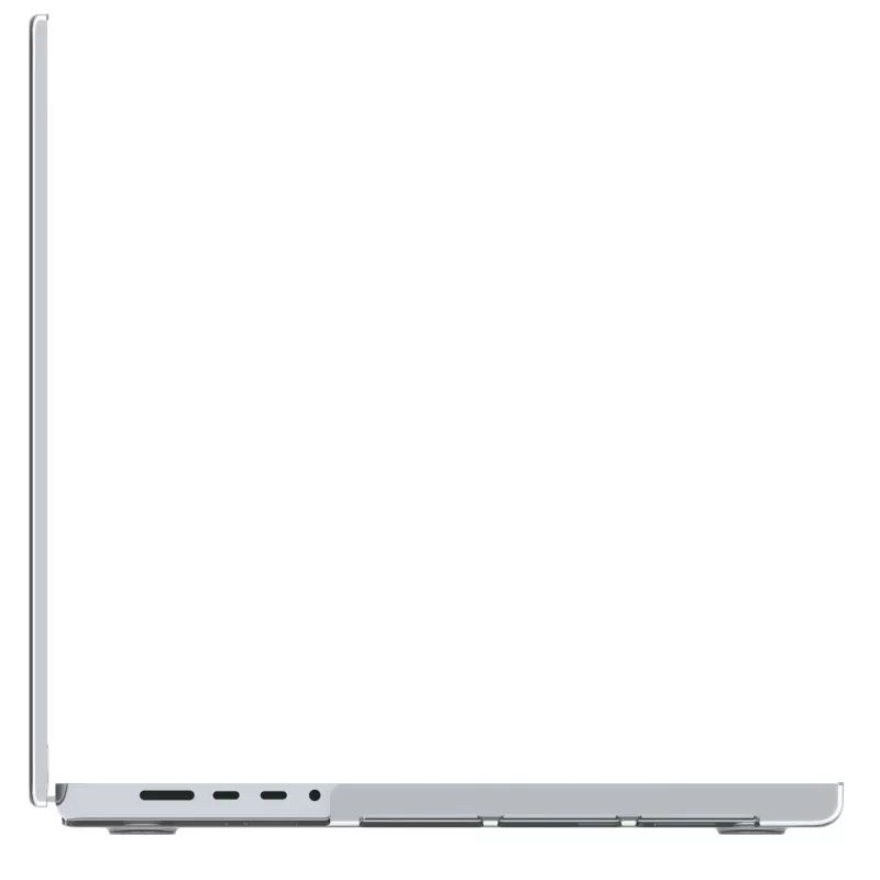 Dėklas MacBook Pro 16 colių (M4 2024 / M3 2023) d bramante Iceland Clear, skaidrus, 40,6 cm ekranui, 348 g