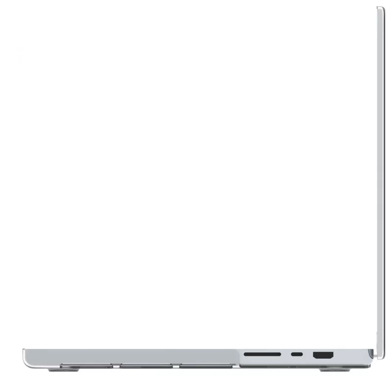 Dėklas MacBook Pro 16 colių (M4 2024 / M3 2023) d bramante Iceland Clear, skaidrus, 40,6 cm ekranui, 348 g
