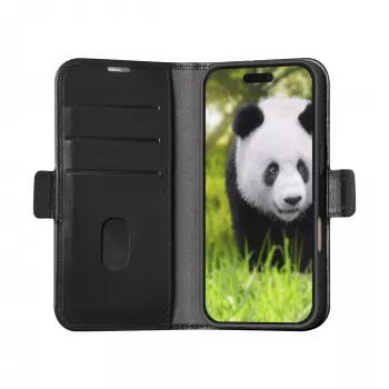 Dėklas su kortelių kišenėmis dbramante1928 iPhone 16 Black 3 Card Pockets