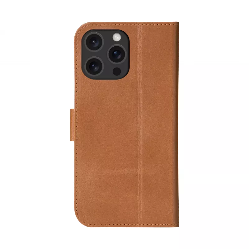 Dėklas Folio dbramante1928 iPhone 16 ProMax Tan 3 kortelių kišenės