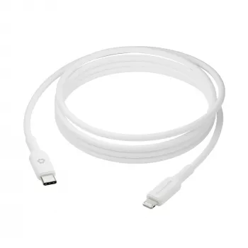 USB-C į Lightning laidas 2 m, d bramante re-charge (USB 2.0, balta)