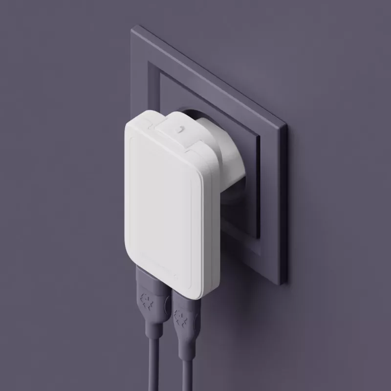 d bramante dbramante1928 Pro EU/US Slim Charger USB-C 20W + USB-A 18W, balta, vidaus AC