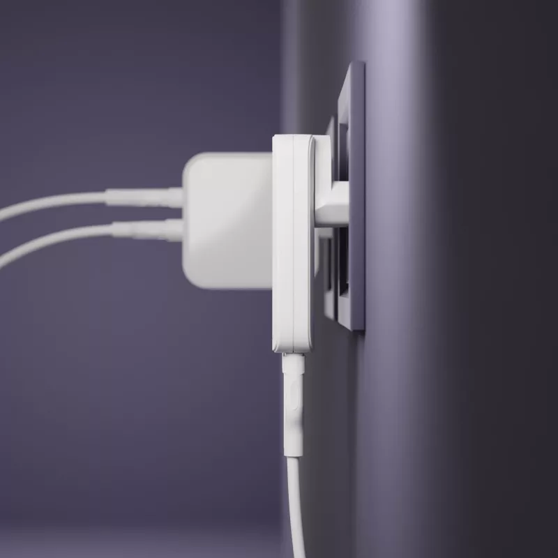 d bramante dbramante1928 Pro EU/US Slim Charger USB-C 20W + USB-A 18W, balta, vidaus AC