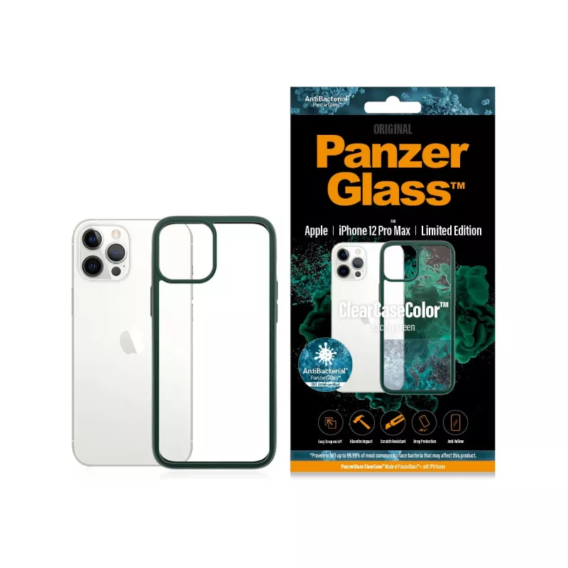 PanzerGlass® ClearCaseColor™ iPhone 12 Pro Max - Racing Green Limited Edition