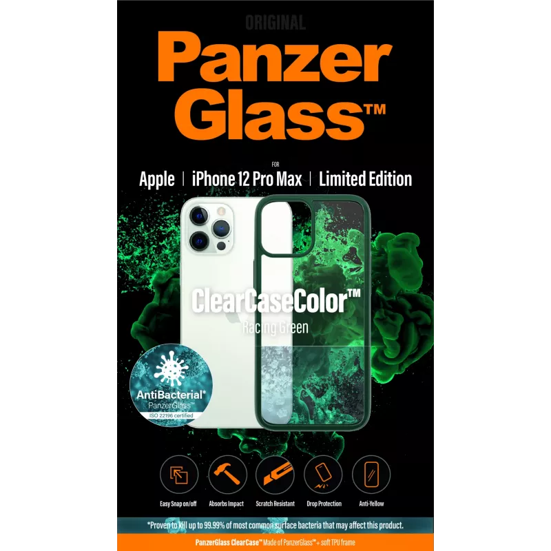 PanzerGlass® ClearCaseColor™ iPhone 12 Pro Max - Racing Green Limited Edition