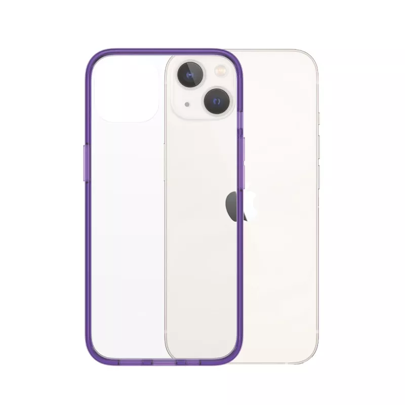 PanzerGlass ClearCaseColor™ iPhone 13 - Grape (violetinis) permatomas apsauginis dėklas iš grūdinto stiklo