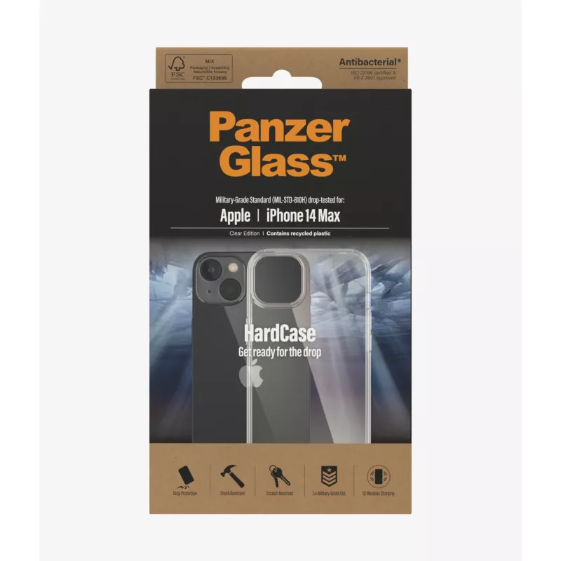 PanzerGlass HardCase dėklas mobiliesiems telefonams 17 cm (6.7 colių) permatomas
