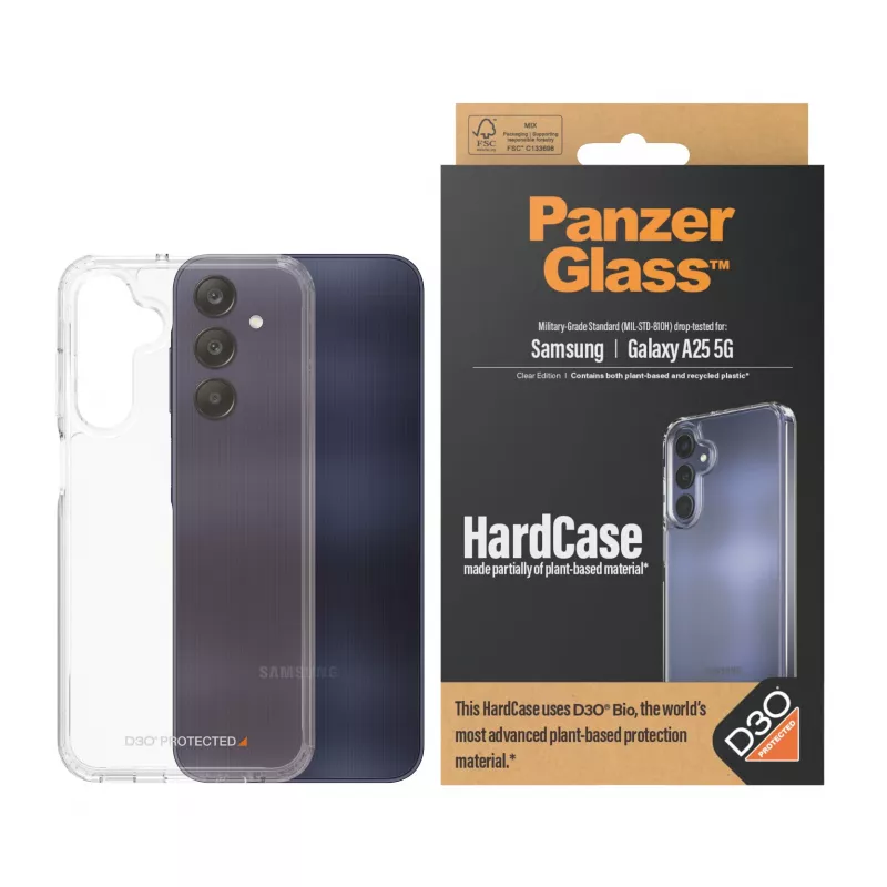 PanzerGlass® HardCase Transparent su D3O® Samsung Galaxy A25 5G