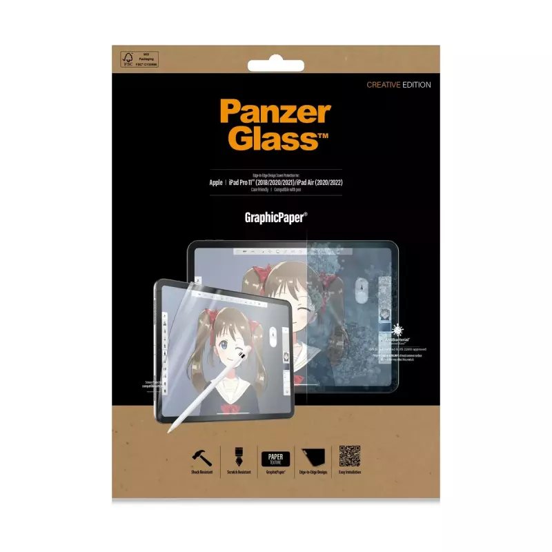 PanzerGlass ® GraphicPaper® ekrano apsauga iPad Pro 11″ (2018, 2020-2022, 2024) | iPad Air 10.9'' (2020, 2022)