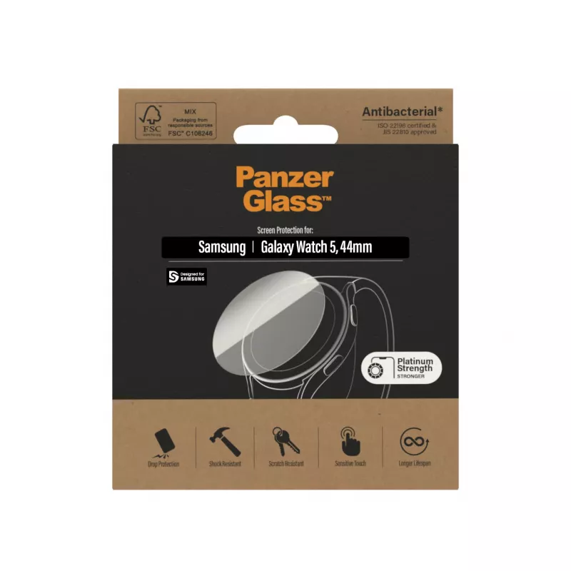PanzerGlass ® Ekrano apsauginis stiklas Samsung Galaxy Watch 5 44mm