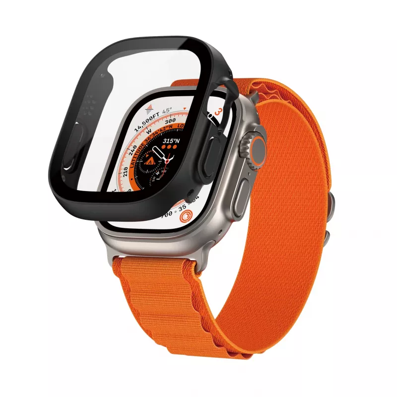 PanzerGlass ® Screen Protector Full Body su D3O® Apple Watch Ultra | 49mm | Juodas