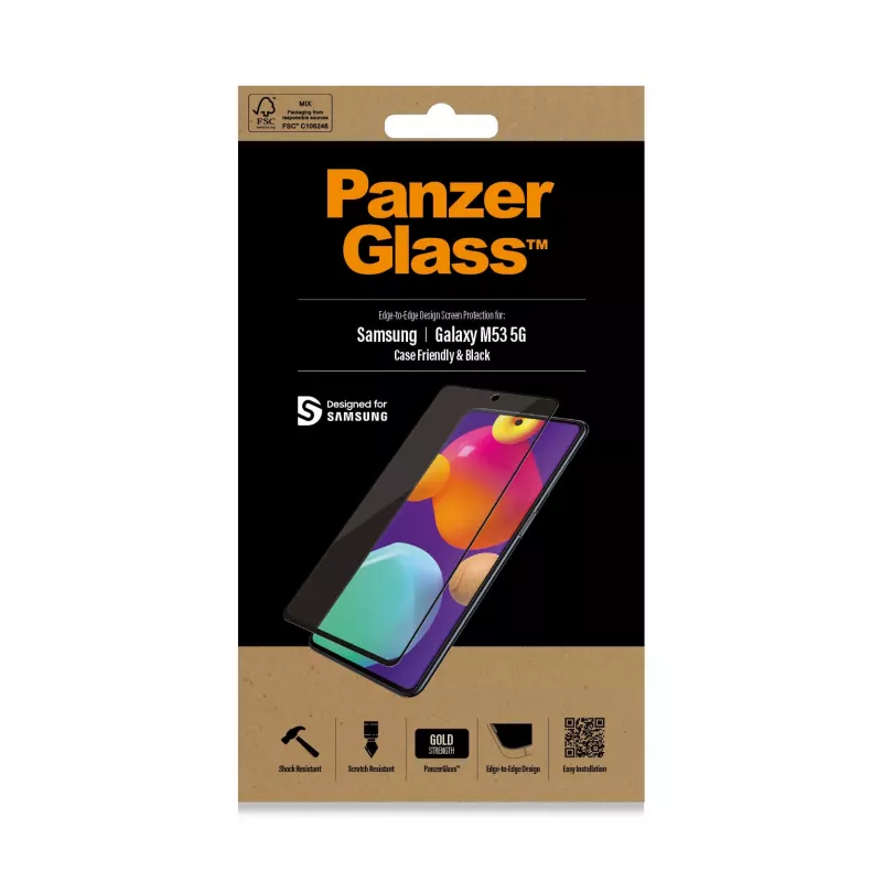 PanzerGlass ® Ekrano apsauga Samsung Galaxy M53 5G | M54 5G | Ultra-Wide Fit