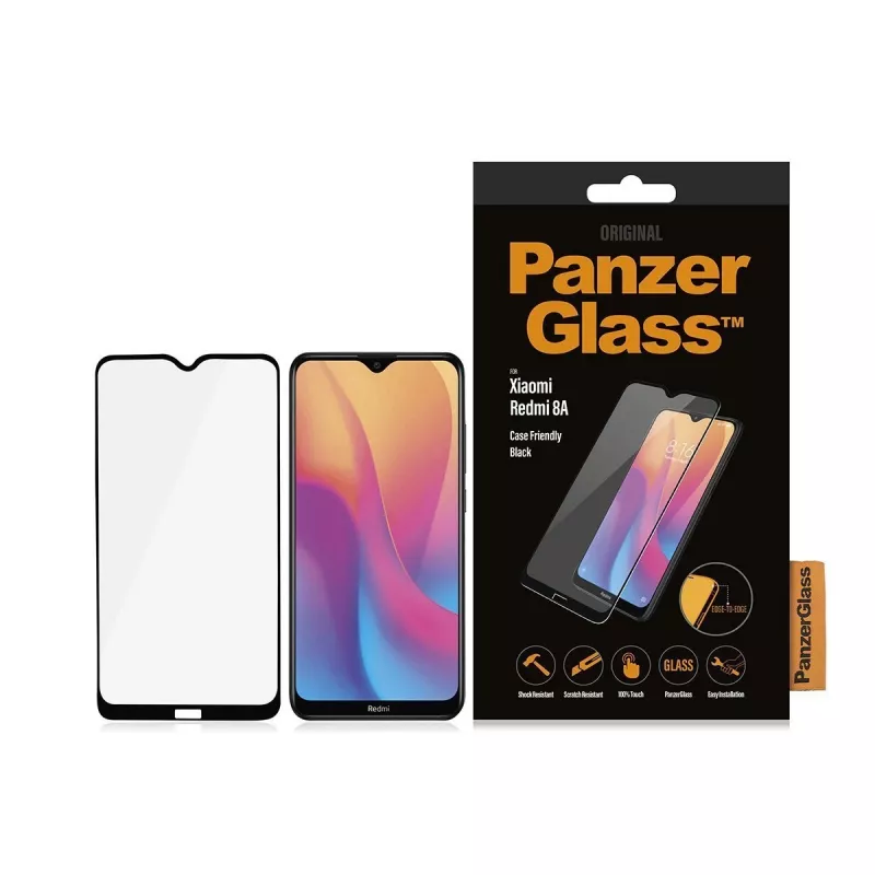 Apsauginis stiklas PanzerGlass Xiaomi Redmi 8A nuo krašto iki krašto