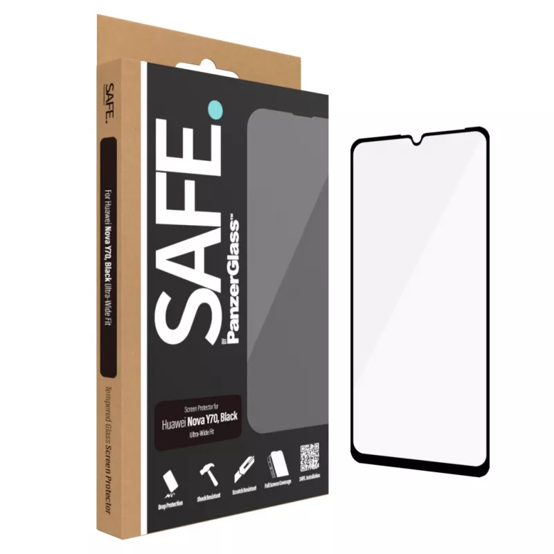 PanzerGlass SAFE. by ® Apsauginis stiklas Huawei Nova Y70 | Y70 Plus | Y71