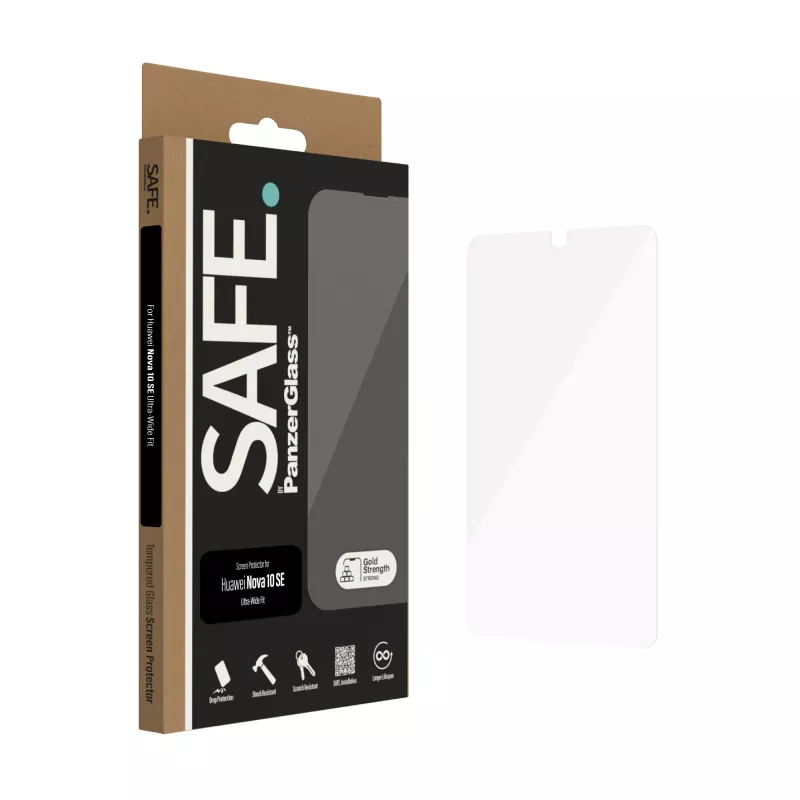 PanzerGlass SAFE. by ® Apsauginis stiklas Huawei Nova 10 SE | Ultra-Wide Fit
