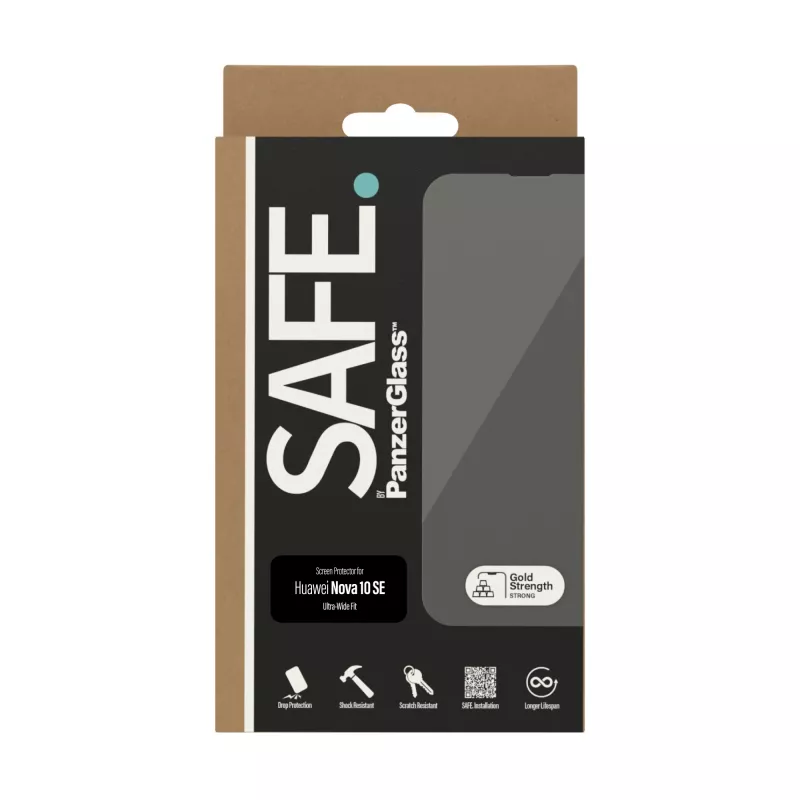 PanzerGlass SAFE. by ® Apsauginis stiklas Huawei Nova 10 SE | Ultra-Wide Fit