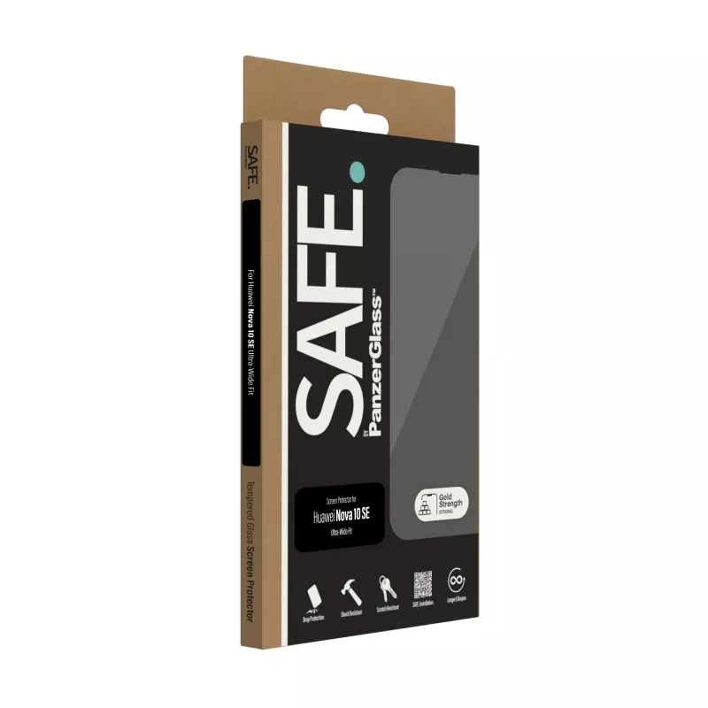 PanzerGlass SAFE. by ® Apsauginis stiklas Huawei Nova 10 SE | Ultra-Wide Fit