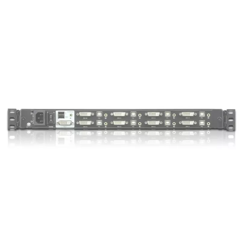 ATEN CL6708MW KVM jungiklis su 17.3 inch LED ekranu, 1U, juodas