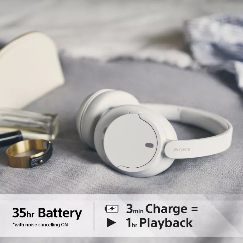 Sony WH-CH720 ausinės laidinės ir belaidės ant ausų skambučiams/muzikai USB Type-C Bluetooth balta
